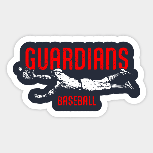 Guardians Vintage Catch Sticker by Throwzack